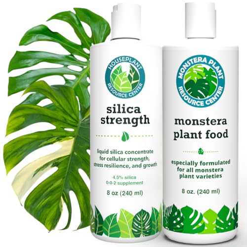 Monstera Growth Power-Duo Bundle – Silica Strength + Plant Food