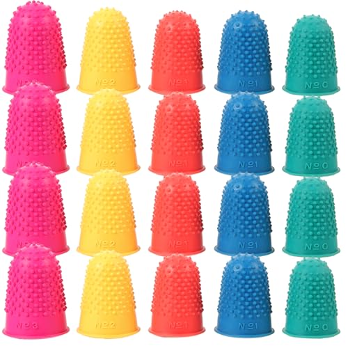 HAPINARY 20pcs Non-Slip Fingercots Protector Finger Covers Multi-Function Wear-Resistant Compact Reusable