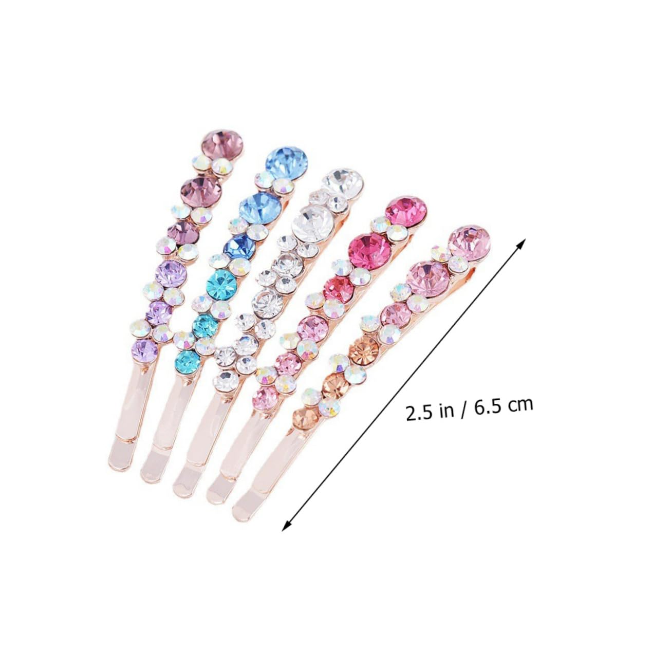 FRCOLOR 30stücke Teiliges Glitzernde Haarnadeln Mit Strass Für Damen Shiny Bobby Pins Für Hochzeiten Partys Und Besondere Anlässe Stilvolle Haarschmuck-accessoires Weiß Blau Rosa Und