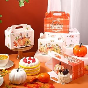 Pasimy Fall Party Candy Boxes for Thanksgiving, Autumn Harvest, Halloween Birthday Decoration - Pumpkin Maple Leaf Paper Treat Boxes Pasimy Fall Party Candy Boxes for Thanksgiving Autumn Harvest Halloween Birthday Decoration Pumpkin Maple Leaf Paper Treat Boxes
