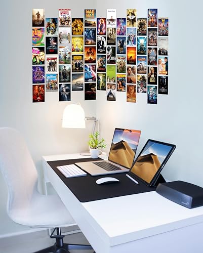 Image of Pack of 54 Movie Wall Collage Kit Posters - 4 x 6 Inches Wall Decor Poster - Wall Art For Bedroom, Living room, Office - 1 Tissue Tape