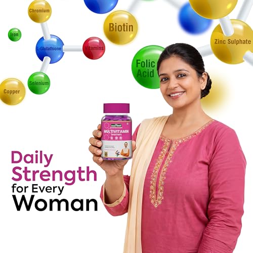 Image of Jeena Sikho Multivitamin for Women | Daily Nutritional Support with Vitamin A, B-Complex, C, D, Folic Acid, Calcium, Iron, Magnesium, Zinc & Copper | Women's Daily Wellness Supplement | 60 Tablets, Pack of 1