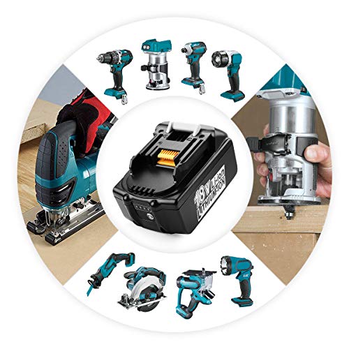 ENERGUP 2 pezzi di ricambio 18 V 5,5 Ah con