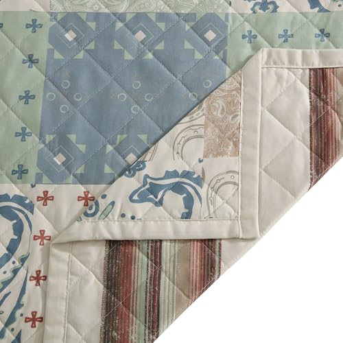 Image of Paseo Road Patchwork 3 Piece Queen Size Quilt Set