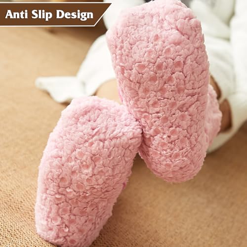 Image of Evankin Fuzzy Socks for Women Slipper Socks Fluffy Cute Animal Indoor | Fuzzy Socks for Women Slipper Socks,Fluffy Cute Animal Indoor Non-slip Slipper ,Mid-calf-socks Comfy Winter Gifts