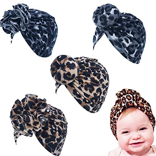 Asufegucd Baby Nylon Big Bow Turban Hats India Beanie Bohemia Donuts Cap Girls Headwear Bun Knot...