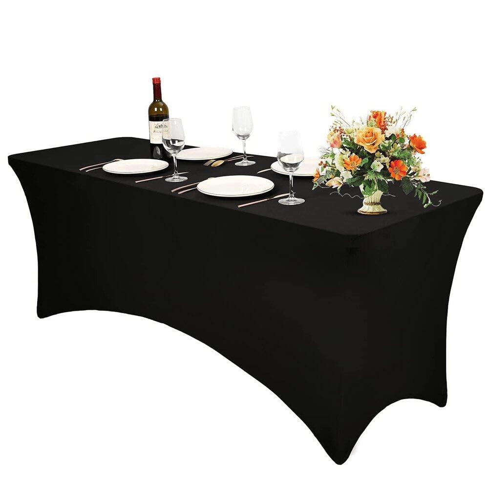 Nappe rectangulaire extensible lavable pour habiller une table de 1,8m