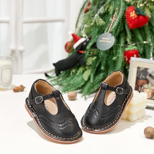 Image of Felix & Flora Toddler Little Girl Princess Dress Shoes-Mary Jane Flats for Girl Party School Shoes