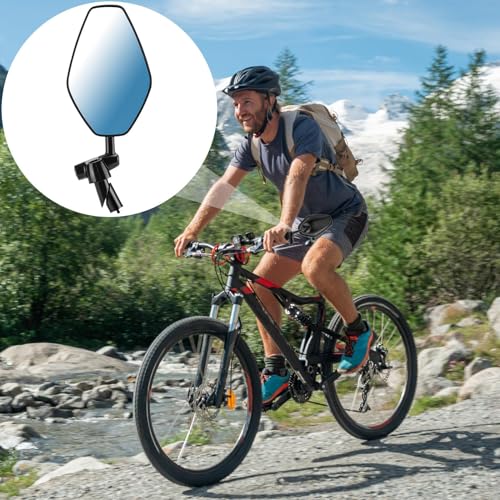 Espejo retrovisor de bicicleta para eliminar puntos ciegos con visión ajustable 2