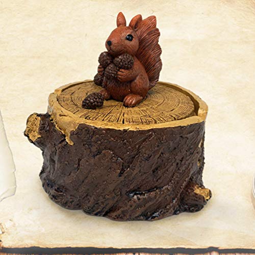 CLISPEED Cinzeiro de Resina Esquilo Esculturas EstÃ¡tuas Dos Desenhos Animados Forma Animal Suporte