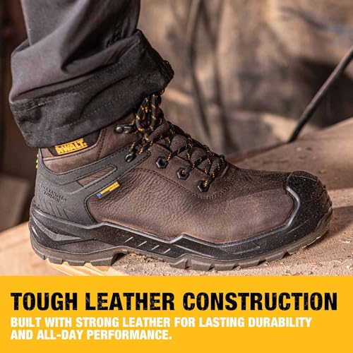 DEWALT Hayes Men's Waterproof, Leather, Steel Toe, Safety Work Boot3