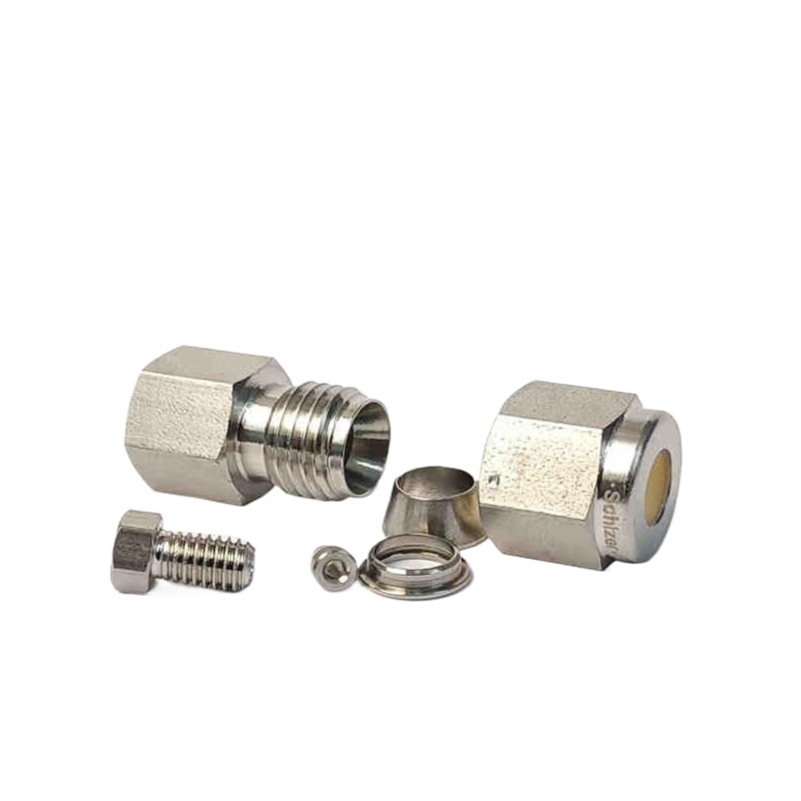 1 Uds. Reductor de unión de tubo de 1/16 pulgadas 1/8 en 3mm accesorios GC HPLC for conector de acero inoxidable de plomería de instrumentos(0.0625in to 0.25in)