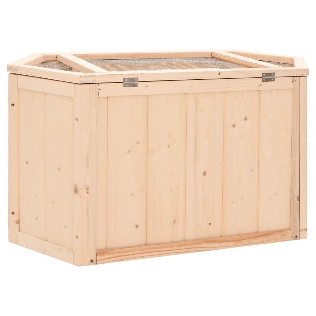 Generico Gabbia per Criceti 80x40x43 cm in Legno Massello di Abete,Habitat/Gabbie Piccoli Animali