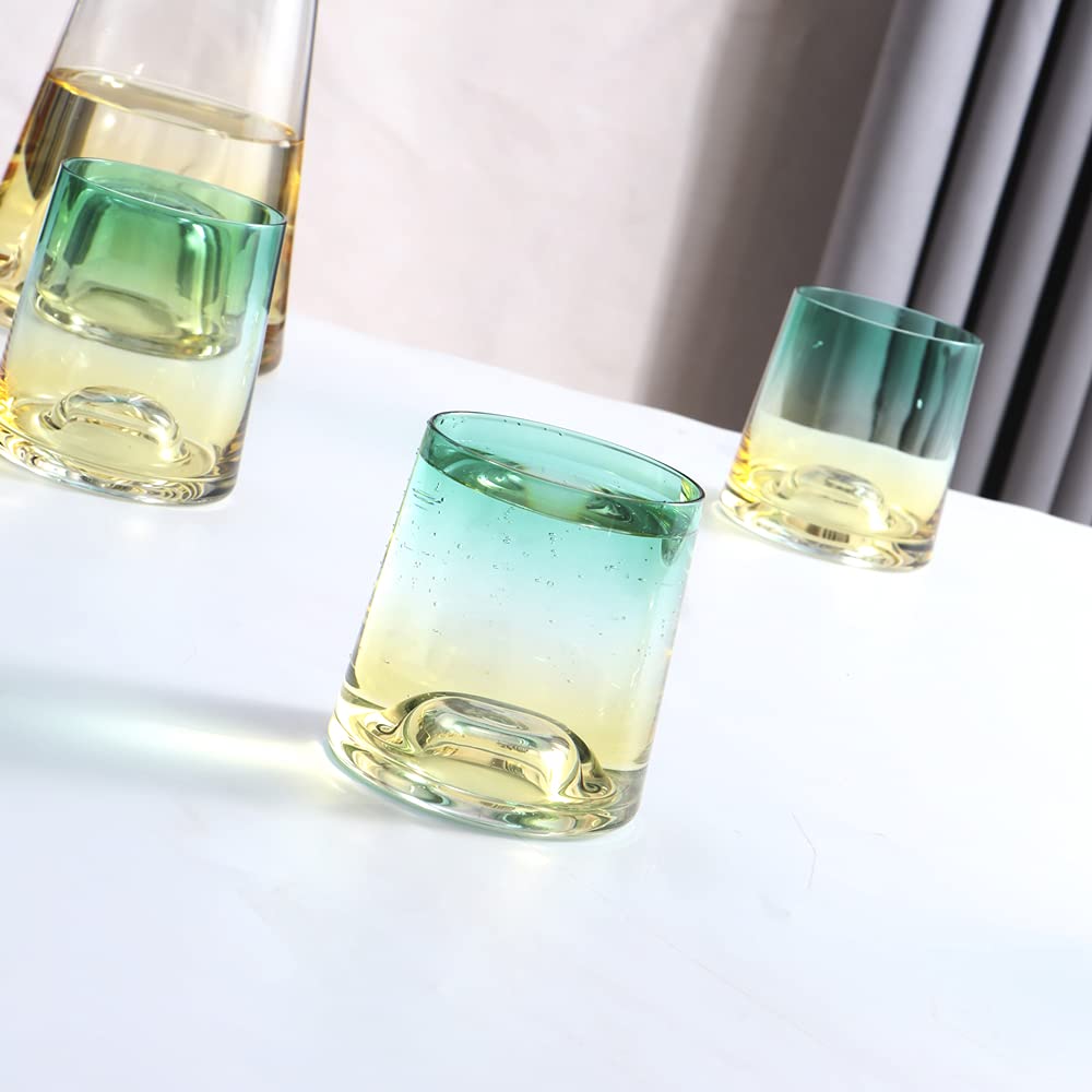 Caraffa in vetro di cristallo per vino, brocca per acqua e bollitore, con sfera in legno, per vino rosso, acqua calda, succhi di frutta, tè e bevande