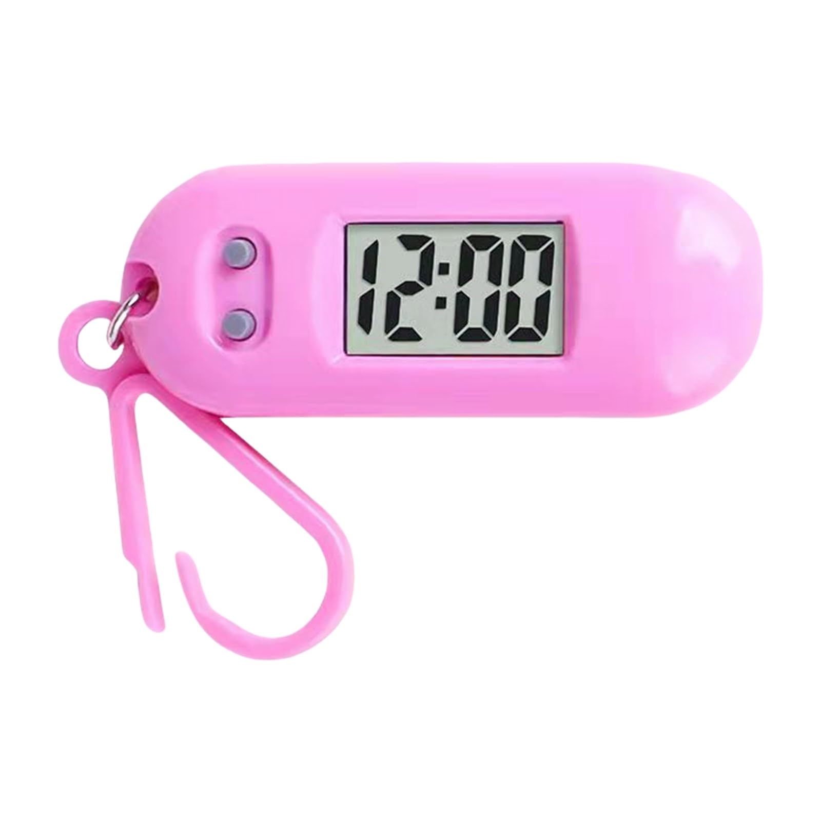 Maxtonser LED Digital Keychain Pocket Watch Portable Miniature Clock for Students Lightweight Timepiece Backpack Pendant