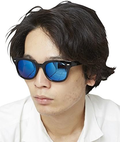 Amazon メメントイズム Mementism ミラーレンズサングラス 眼鏡 伊達眼鏡 だてメガネ Me 66 Free ブルー Me 66 Bl01f001 サングラス 通販