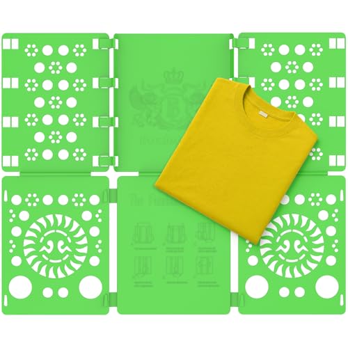Image of BoxLegend Shirt Folder Board Tshirt Clothes Folder Folding Board Durable Laundry Helper Liner Sorter, Green