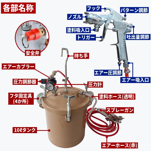 エアホース　エアスプレーガン付き 71v93i4KfAL._AC_UF350,