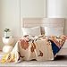 MSGKV Boho Throw Blanket 60''x80'',100% Cotton Blankets for Couch Bed,Cotton Quilt Travel Muslin Blankets Farmhouse Home Decor Soft Lightweight Picnic Blanket