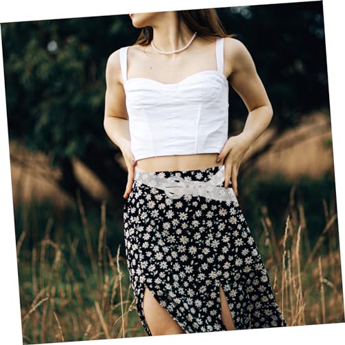 GALPADA Transparent PVC Waist Belt for Women Lightweight Breathable Dress Accessory Casual Skirt Pants Strap with Acrylic D Ring Buckle4