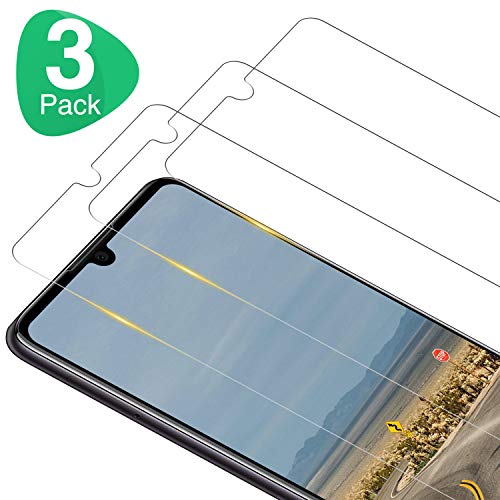 RIIMUHIR Protector Pantalla para Huawei P30 Lite, [3 Piezas] Cristal Templado Huawei P30 Lite [9H Dureza] [Sin Burbujas] [Fácil de Instalar] [HD Transparente]