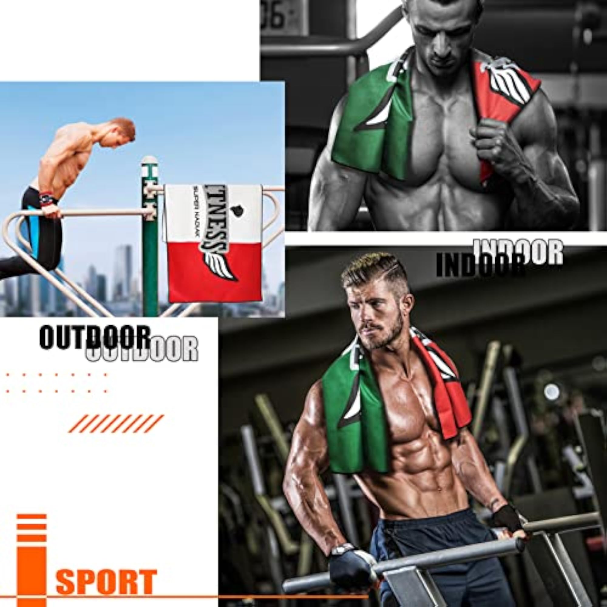Microfiber Gym Towel, Ideal for Workouts