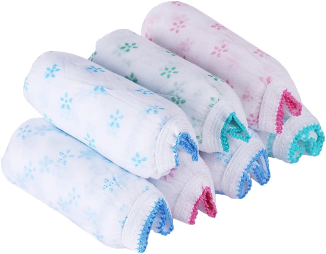 7pcs Maternity Underwear Pack Disposable Panties Seamless Prenatal Underpants Stretchable Briefs Postpartum Non-woven Underwear Xl Assorted Color