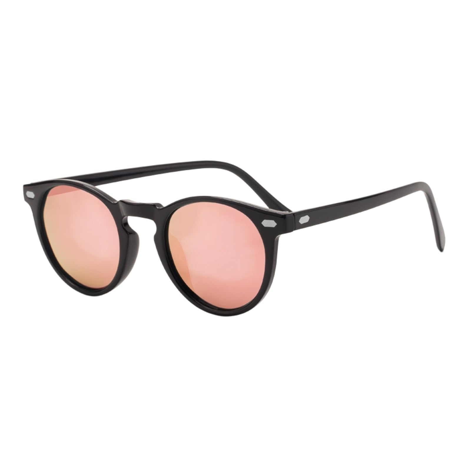 Lunettes de soleil TR90 de qualité supérieure avec lentille ronde polarisée TAC et finition chic