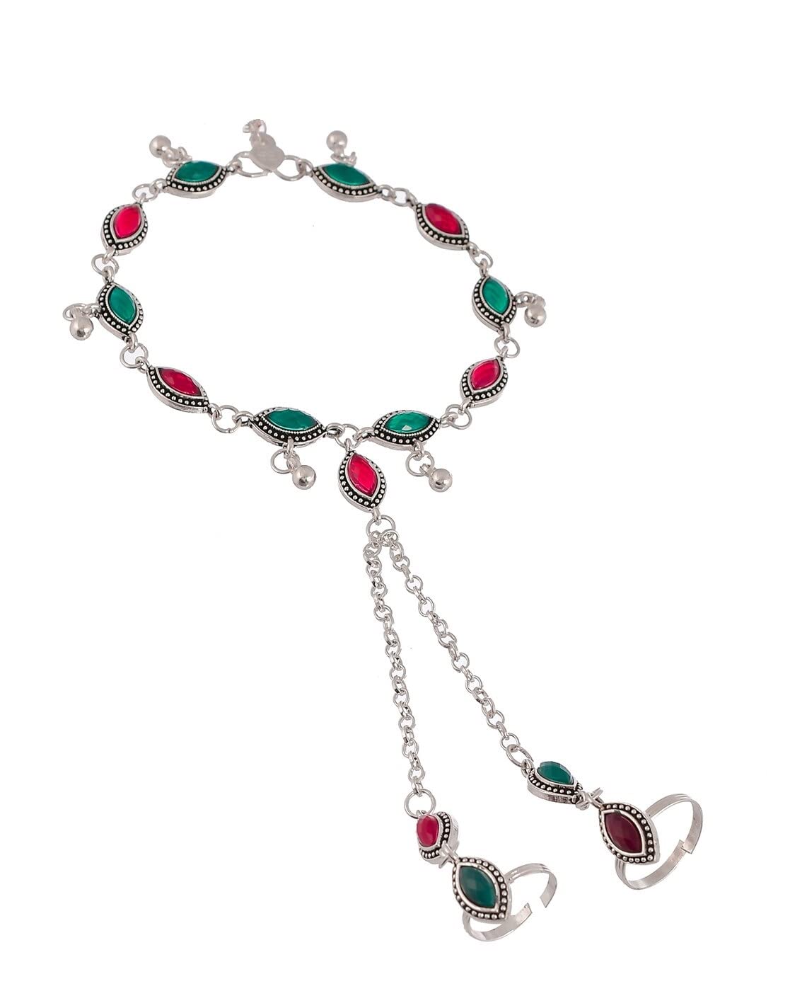 Jaynen Oxidised Anklets/pajeb/with Toe Ring|For Indian Women and Girls| Antique Fashion Toe Ring Anklet for Women| Anklet for Women & Girls| Adjustable Fit (B0CH4M2ZHX) Amazon Price History, Amazon Price Tracker