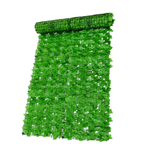 NOLITOY Valla Decorativa de Verdes Artificiales para Balcón Resistente la Intemperie Panel de Malla Ocultación para Jardín y Privacidad Material Plástico Duradero y Realista