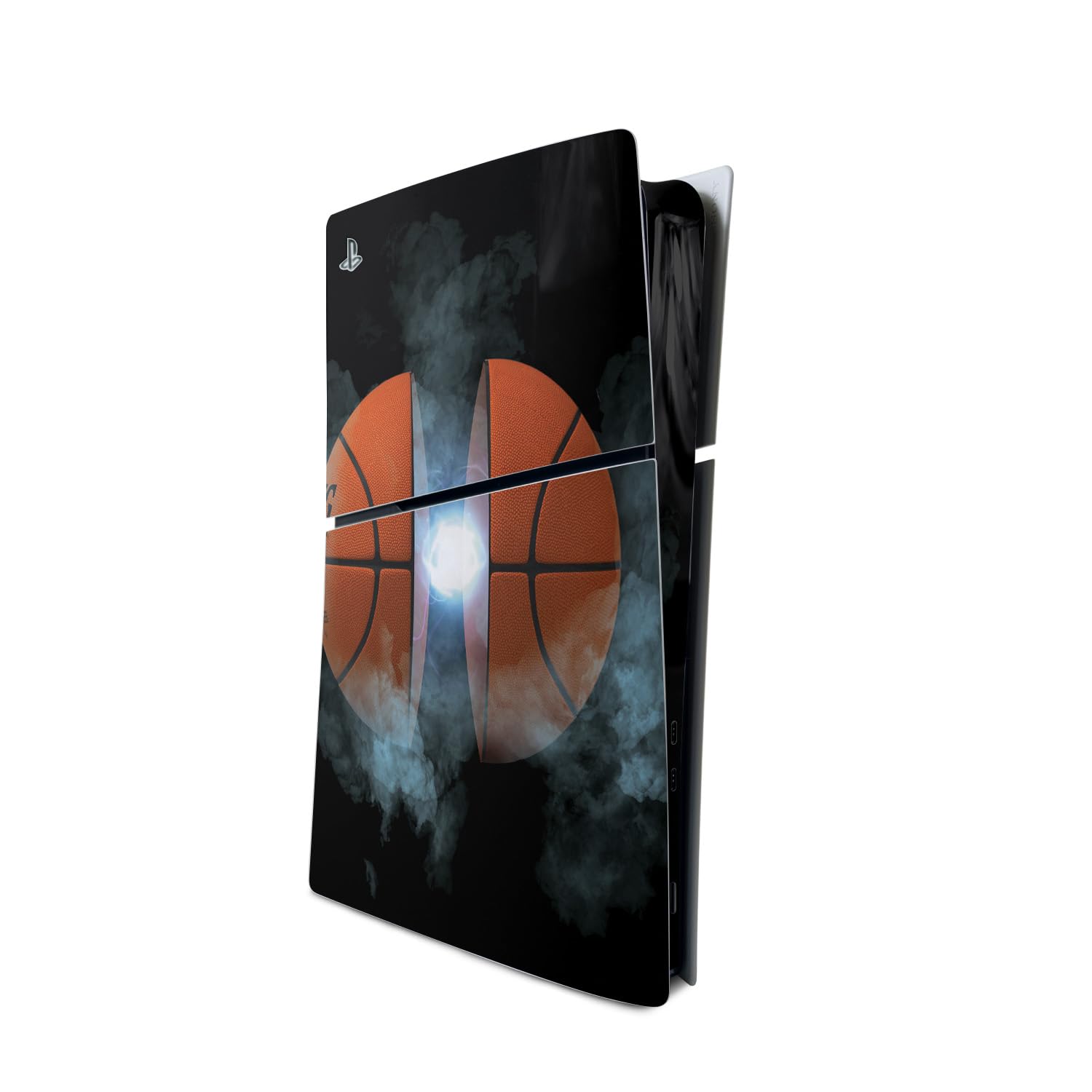 MightySkins Skin Compatible with PlayStation 5 Slim Digital Edition Console Only - Basketball Orb | Protective, Durable, and Unique Vinyl Decal wrap Cover | Easy to Apply | Made in The USA