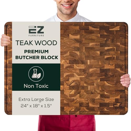 Extra Large Teak Wood Cutting & Serving Board