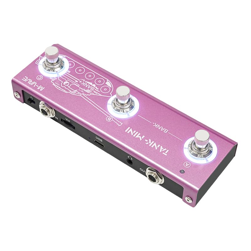 M-Vave Tank Mini - Multi-effetti per chitarra, 21 preset, USB, BT