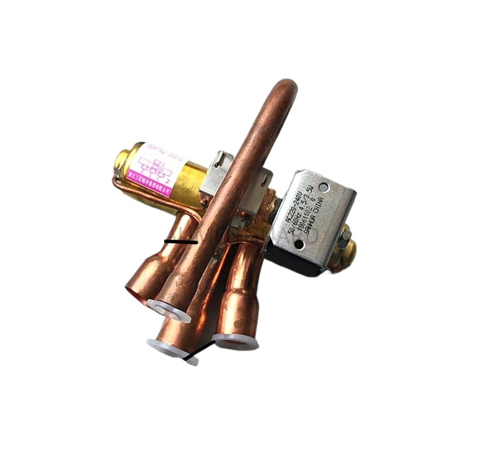 Air Conditioning Four-way Reversing Valve 1-5p Air Conditioning Air Energy Heat Pump Four-way Valve With Coil(SHF-9H-35U)