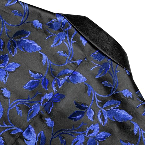 Image of Barry. Wang Men's Sport Coats & Blazers Flower Suit Jacket 1 Button Paisley Tuxedo Mardi Gras Carnival Parade Gift
