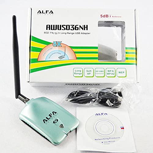 IndustrialMaker AWUS036NH Kali Network Card Cdlinux Ubuntu Drive-Free USB Wireless Penetration Network Card