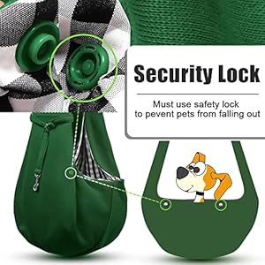   Tomkas-Dog-Sling-Carrier-for-Small-Dogs-Puppy-Carrier-for-Small-Dogs-Emerald-Green-Adjustable-Strap-Zipper-Pocket