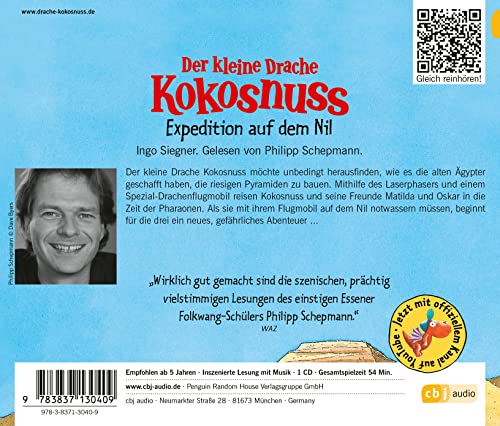 Der kleine Drache Kokosnuss - Expedition auf dem Nil (Die Abenteuer des kleinen Drachen Kokosnuss, Band 23)