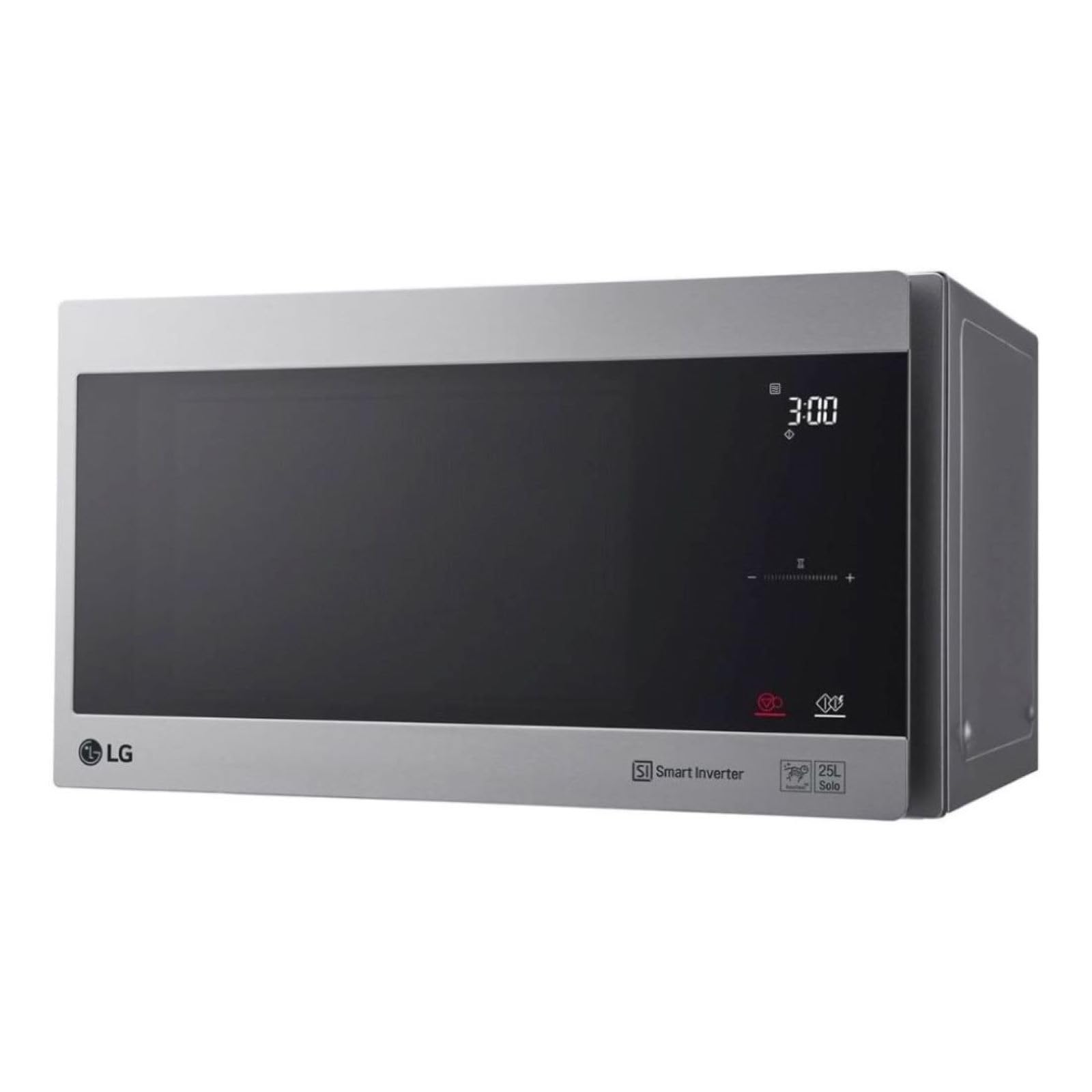 LG Microondas MS2595CIS con tecnologÃa Smart Inverter 25 litros de capacidad, 1000 W, programas automáticos, niveles de potencia ajustables y función EasyClean, color plateado