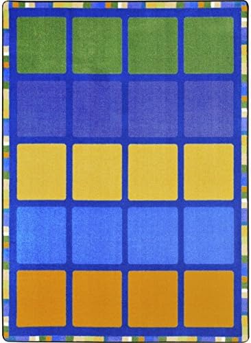 Rowing Classroom Circle Time & Seating Rectangle Rug Multi Color - 5 ft. 4 in. x 7 ft. 8 in.