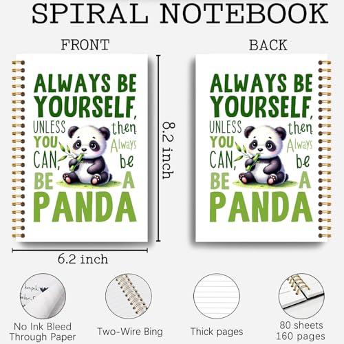 Carnet panda mignon Always Be Yourself pour cultiver la confiance