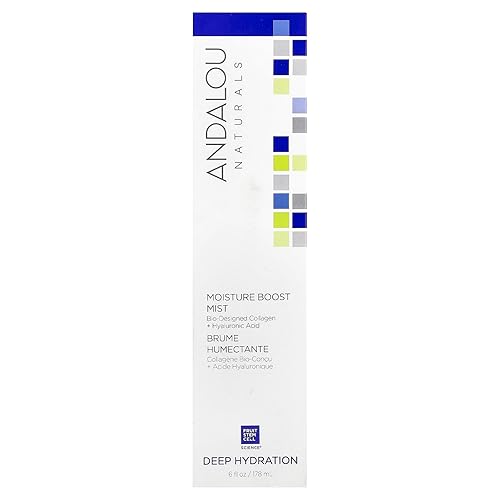 Miniatura 2 de Andalou Naturals Face Mist, Spray facial con ácido hialurónico y colágeno, cuidado de la piel hidratante e hidratante para piel seca y deshidratada,