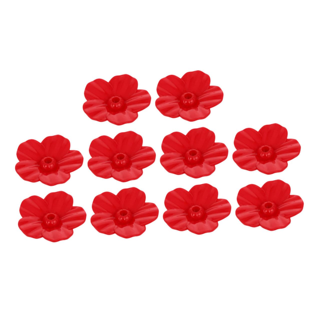 MERRYHAPY 22Pcs Hummingbird Feeder Replacement Flowers Durable Red Flower Accessories for Bird Feeders Easy to Install Attracts Hummingbirds Compatible with Feeders
