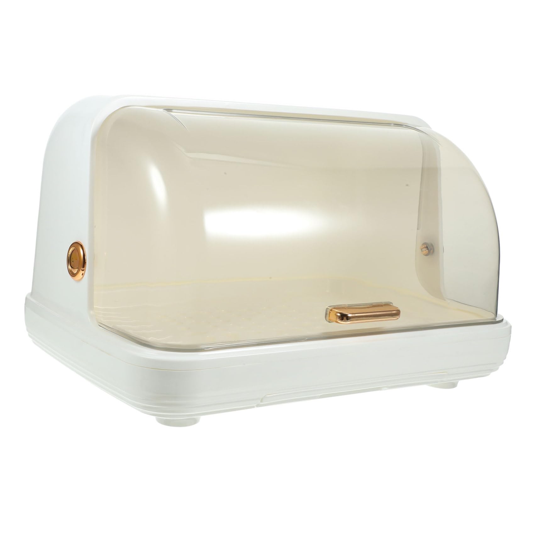 Mikinona Babyflaschen Trockengestell mit Deckel Großer Kapazitärer Becher und Tellerhalter Staubgeschützter Organizer für Babyflaschen und Küchenutensilien Platzsparend und Schnelltrocknend