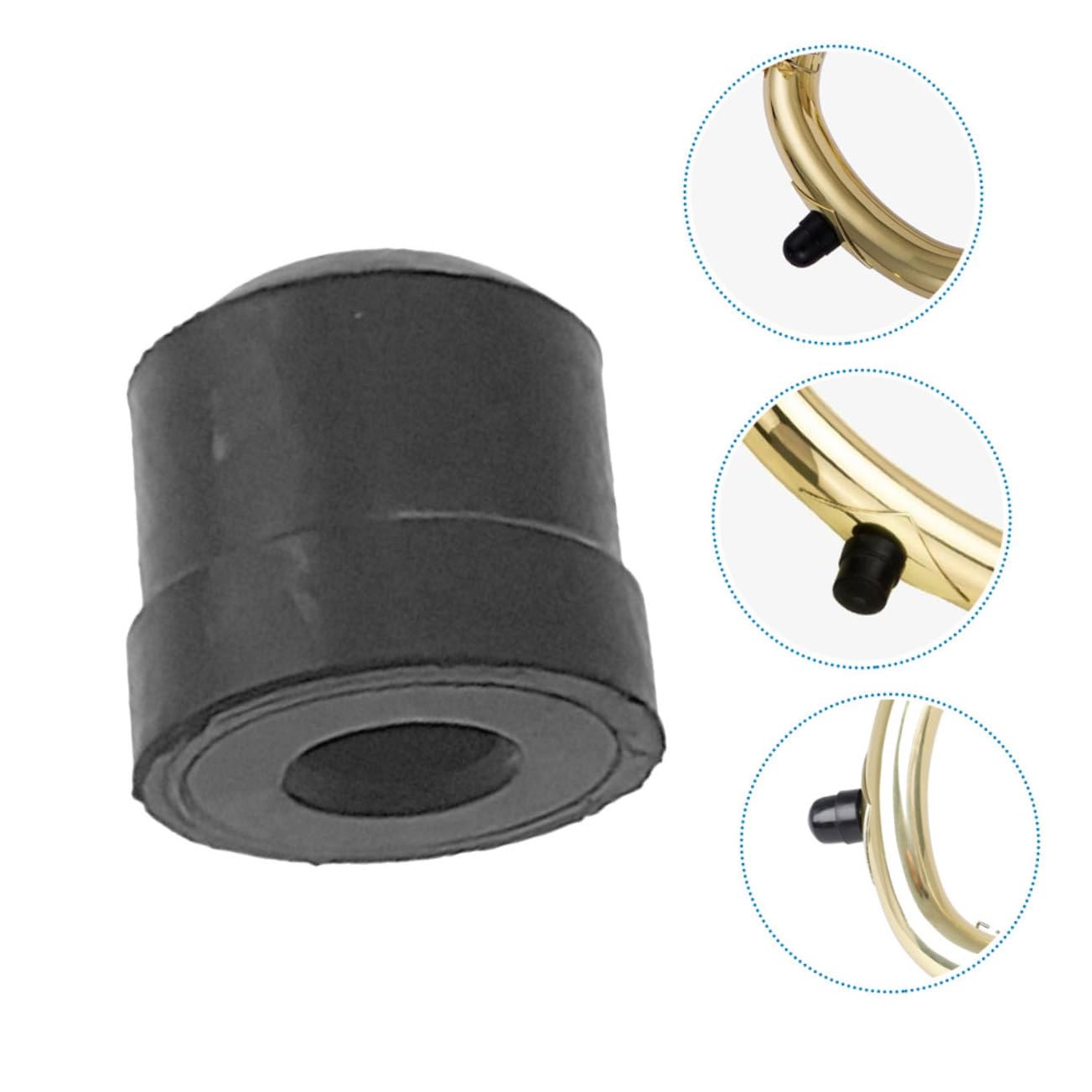 Beaupretty 6 pièces Lot de Patins Caoutchouc pour Trombone Accessoires Universels pour Instruments à Vent Protection et Amortissement des Glissières Installation Facile Ajustement Sécurisé