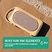 House of Marley Roots Solar Speaker - Portable Bluetooth, IP67 Water-Resistant, 14 Hr Playtime, Solar Charging, Quick Charge, Bottle Opener, Stereo Pair, Eco-Friendly Bamboo Design (Cream)