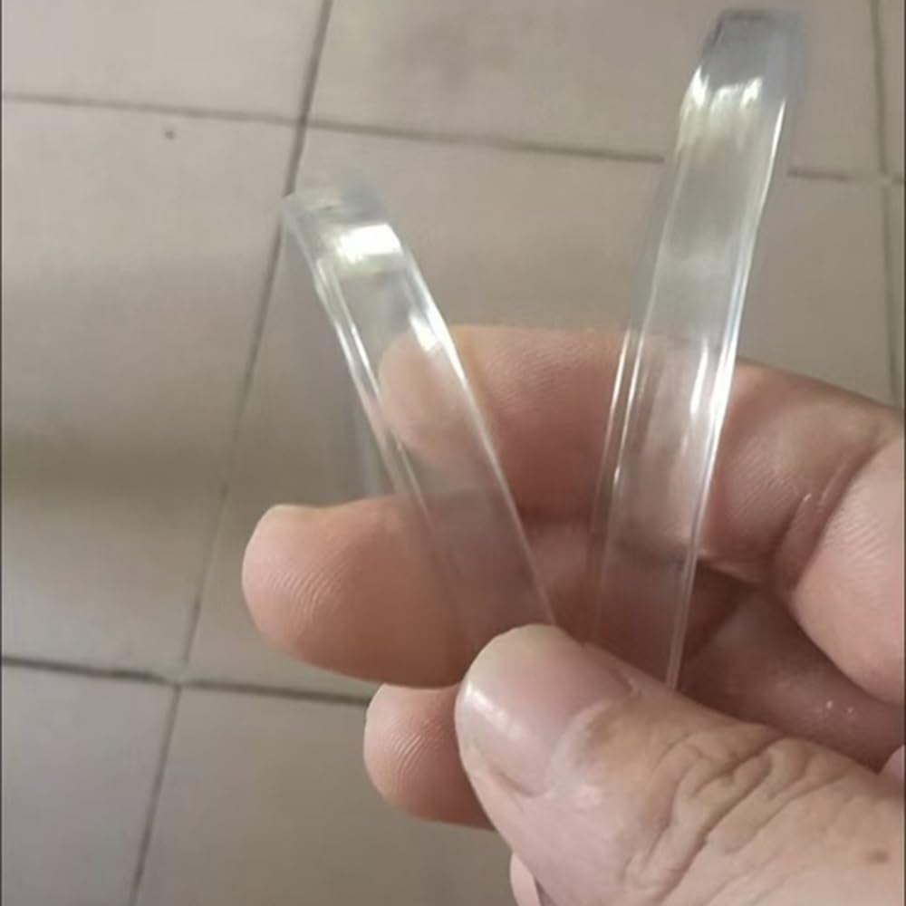 Glaskantenschutz Kantenschutz 2m 5m 10m Transparente Gummi Kantenstreifen Silikon Eckenschutz 0,5-26mm Kantenschutzstreifen Für Schrank Schutz(10mx24-26mm)