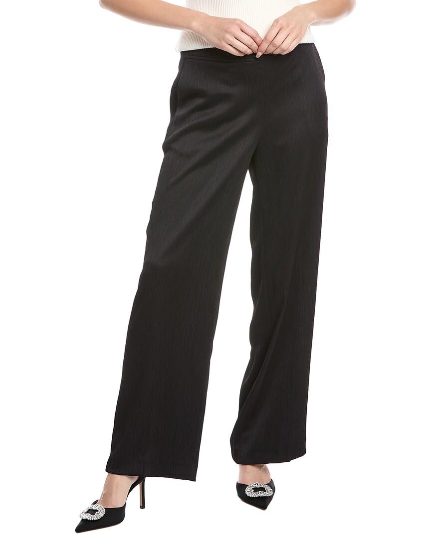 Anne Klein Womens Pull on High Rise Wide Leg Pant