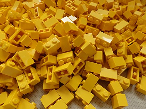 Bricks: Giallo 1x2. Part 3004 (X 100) by - Lego - Immagine 1