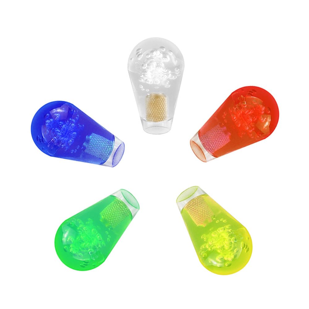 5 piezas de mango de palanca de mando superior de elipse Rocker cabeza ovalada con rosca M6 para juegos de arcada DIY piezas de repuesto amarillo rojo azul blanco verde